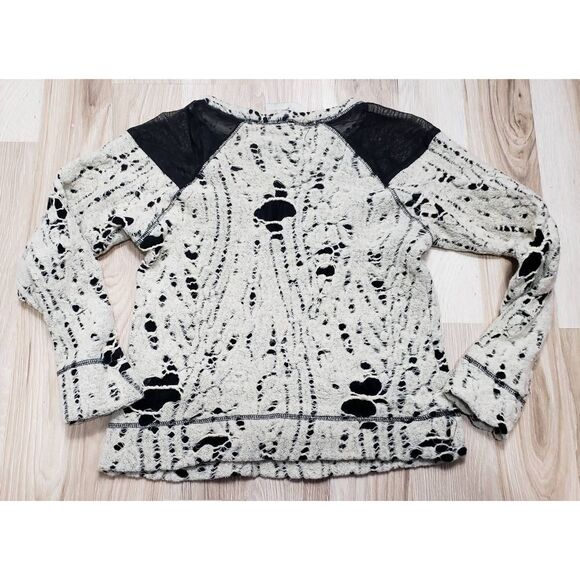Sea New York NY Destroyed Layered Mesh and Knit Top Size XS - Picture 2 of 9
